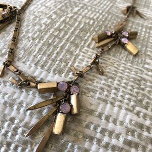 J. Crew Long Gold Statement Necklace